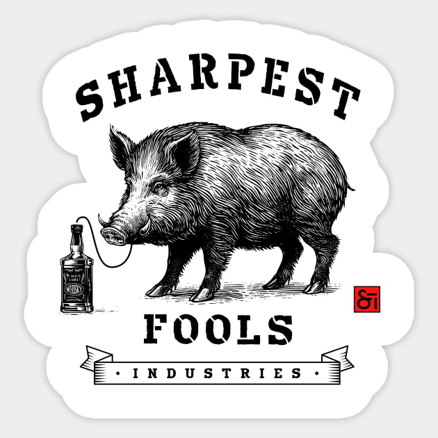 Wild Hog Sticker by Sharpest Tools